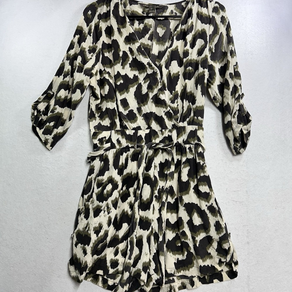 Charlie Jade 100% Silk Jumpsuit Romper Zip S